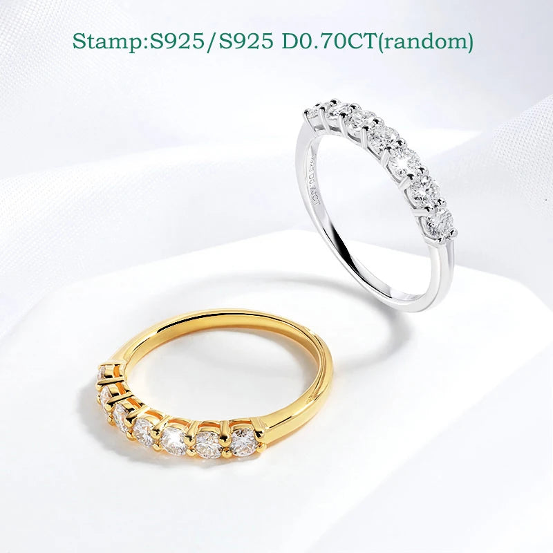 Brileon Sylvara 0.5/0.7CT Moissanite Stacking Band - Brileon