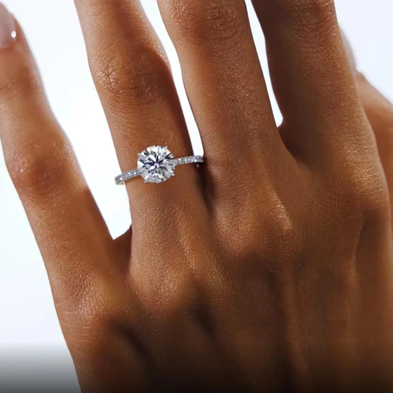 Brileon Everlum™ 2-Carat Moissanite Promise Ring - Brileon