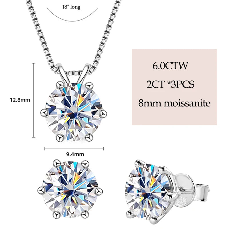 Brileon Luxe Solstice Moissanite Jewelry Set - Brileon