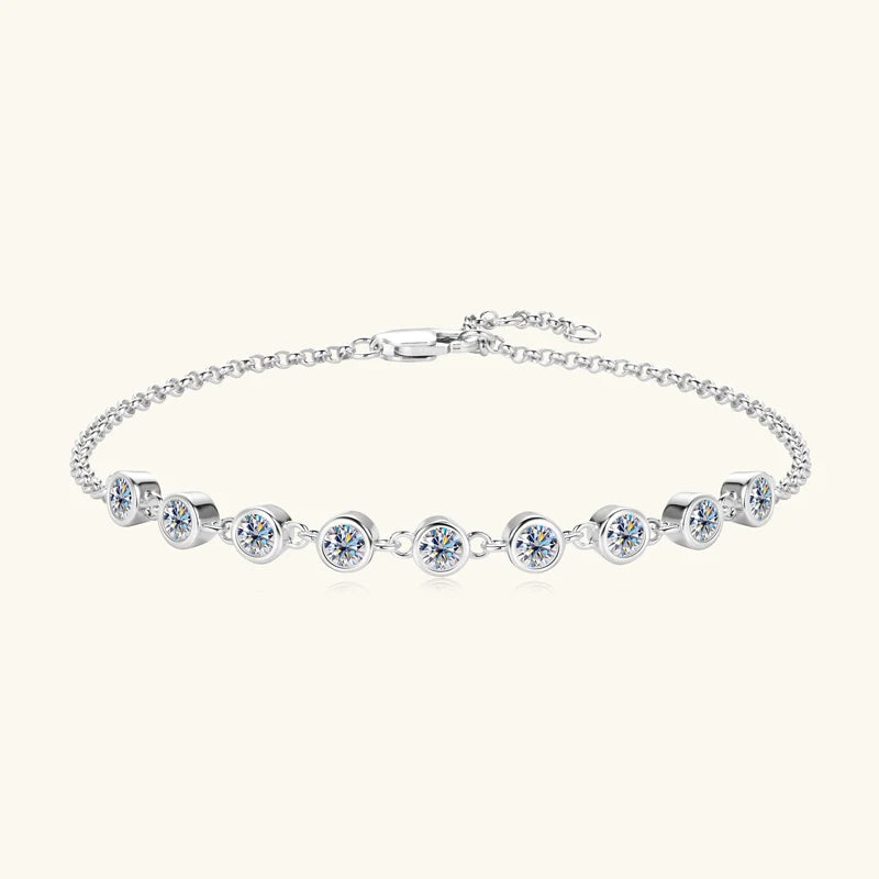 Brileon Éclessa 3mm Moissanite Bubble Bracelet - Brileon