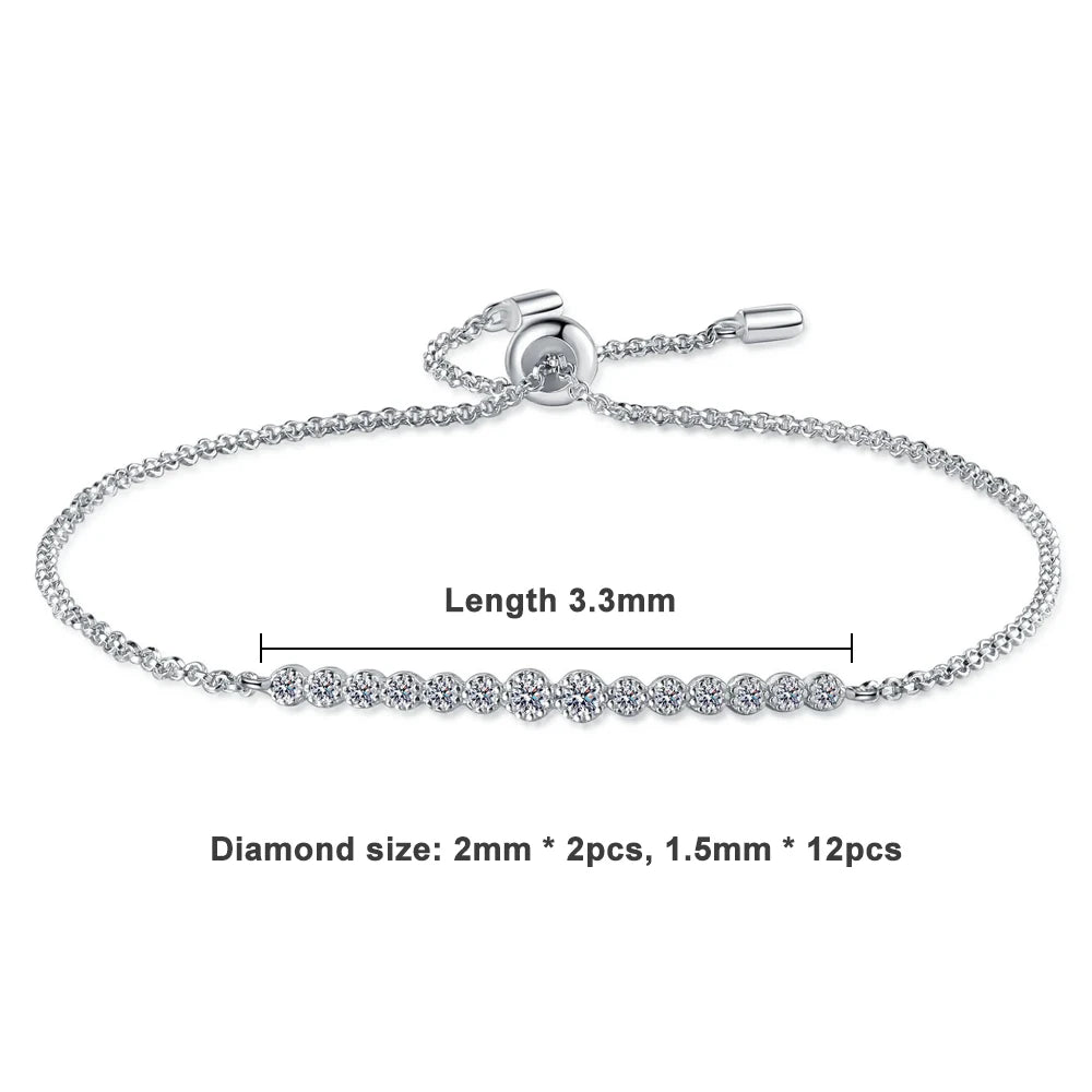 Brileon LuxeVVS 0.24ct Moissanite Tennis Bracelet - Brileon