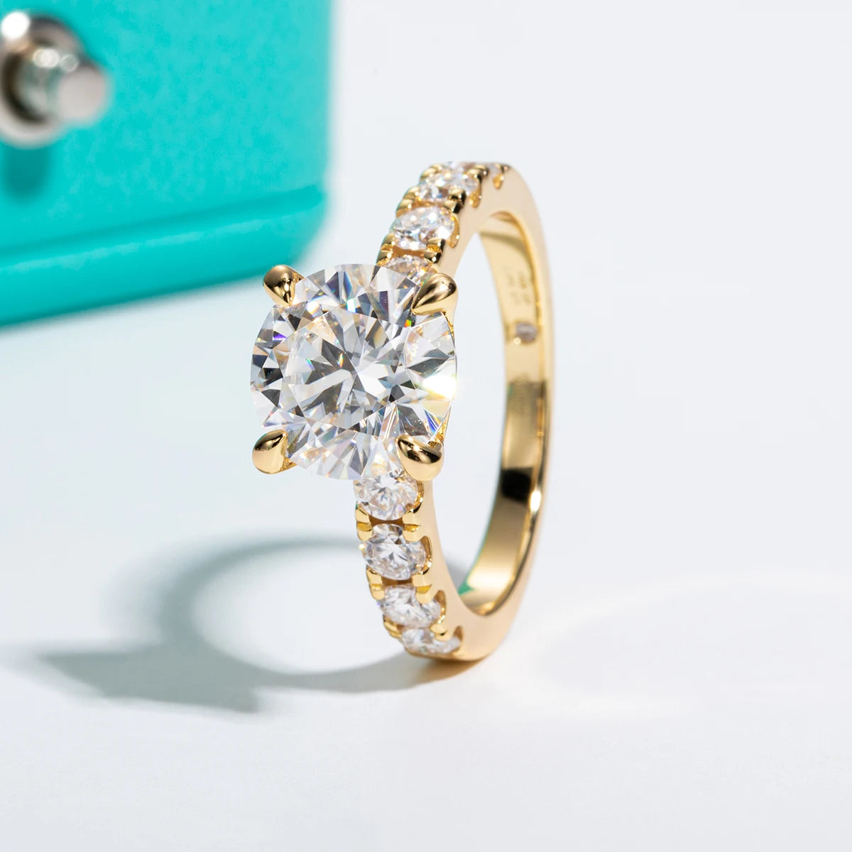 Brileon Éclora 4.3CT Moissanite Engagement Ring - Brileon
