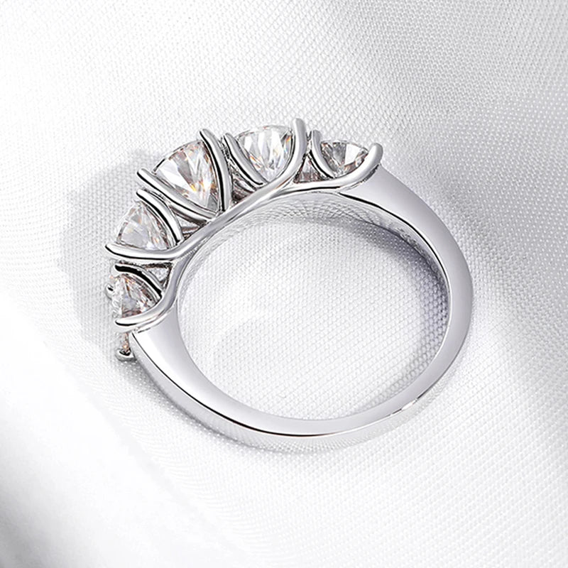 Brileon Radiant Allure 3.6CT Moissanite Ring - Brileon