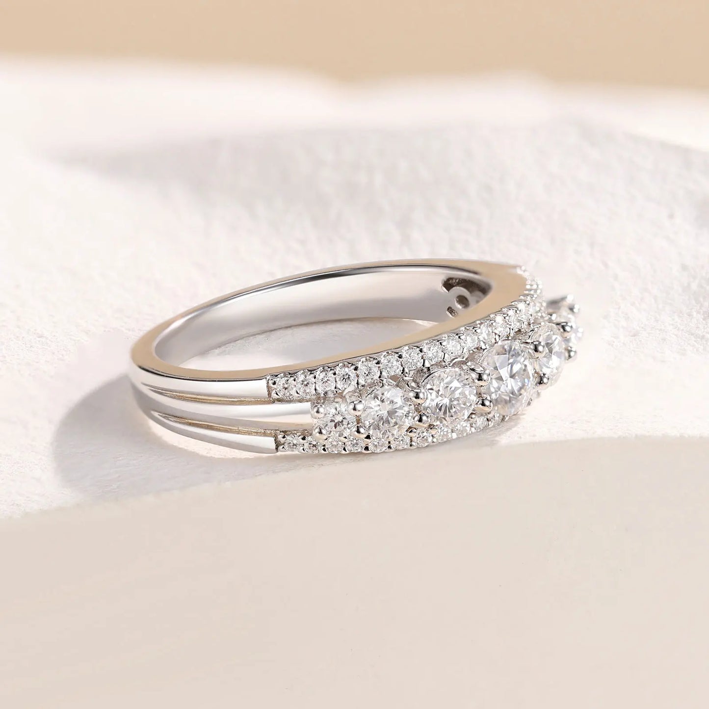 Brileon Eternara Moissanite Eternity Band - Brileon