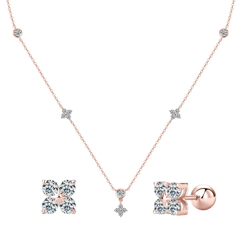 Brileon CloverLuxe Moissanite Set - Brileon