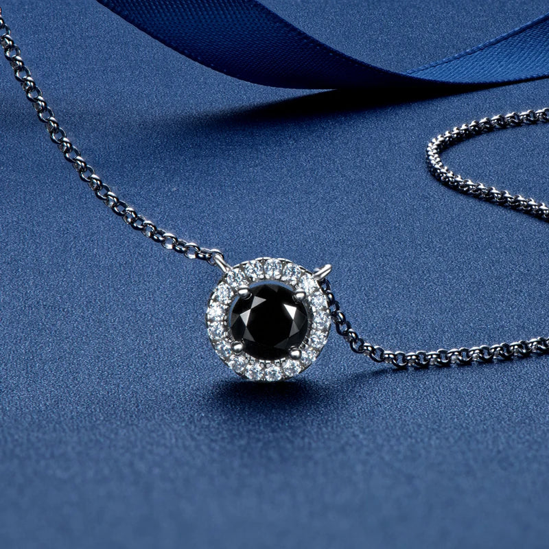 Brileon Noir Elegance Moissanite Jewelry Set - Brileon