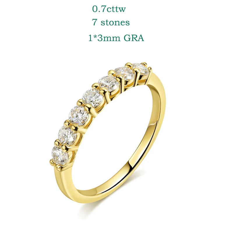 Brileon Sylvara 0.5/0.7CT Moissanite Stacking Band - Brileon