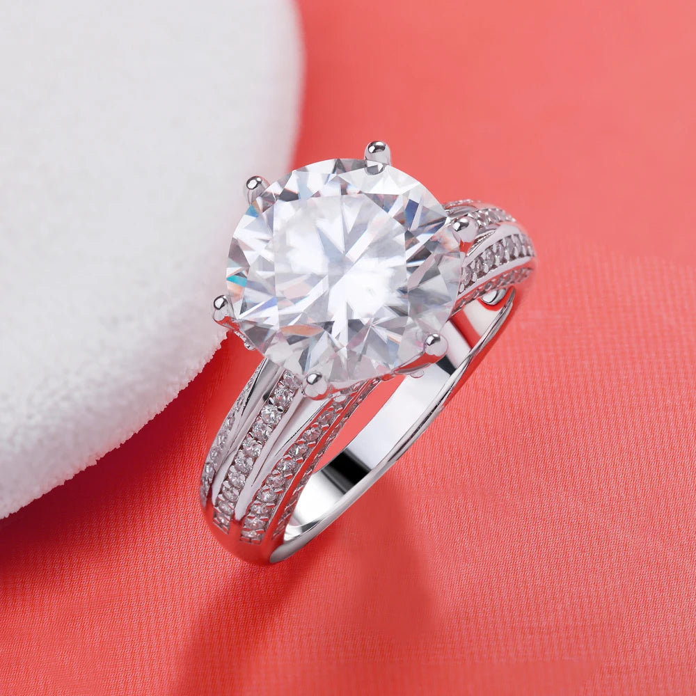 Brileon Elenique 5CT Moissanite Ring - Brileon