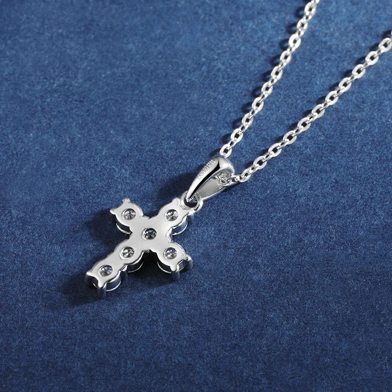 Brileon Althessa Moissanite Cross Pendant - Brileon