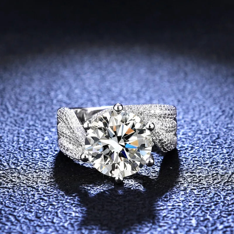 Brileon Trumium Luxury Moissanite Ring – 3CT & 5CT - Brileon