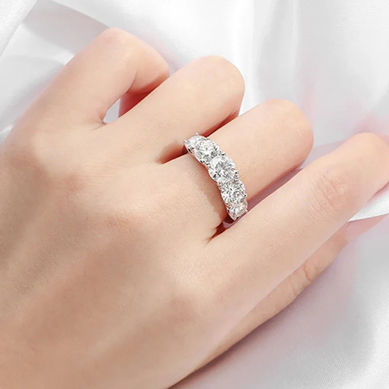 Brileon Radiant Allure 3.6CT Moissanite Ring - Brileon
