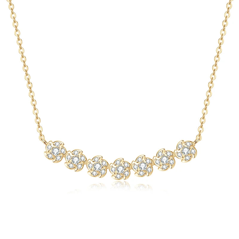 Brileon Gerbera Bloom Moissanite Necklace ✨ - Brileon