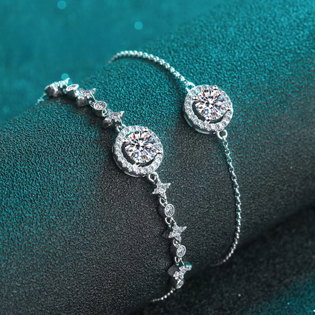Brileon Aureline 1ct Moissanite Bangle - Brileon