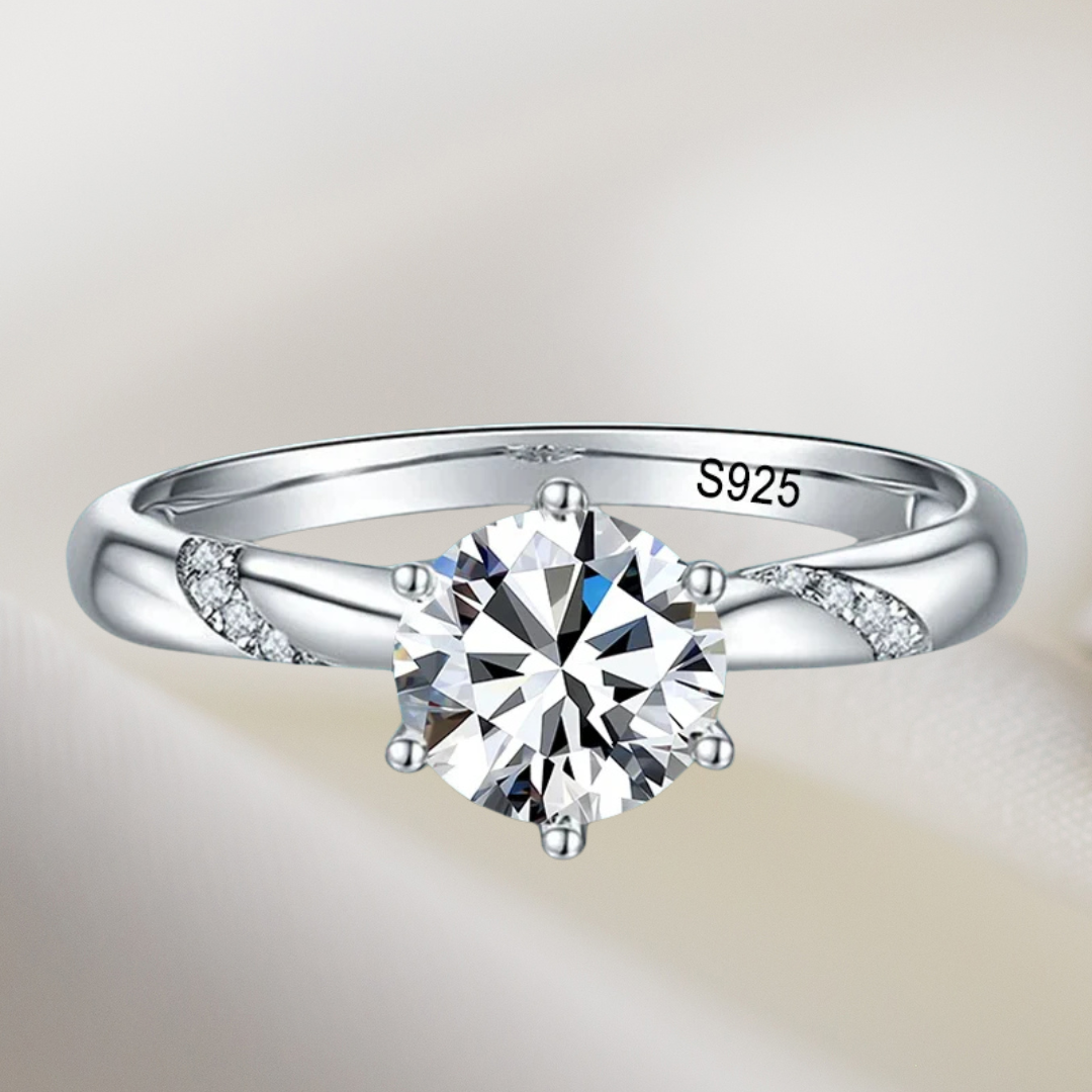 Brileon Valenique Moissanite Ring