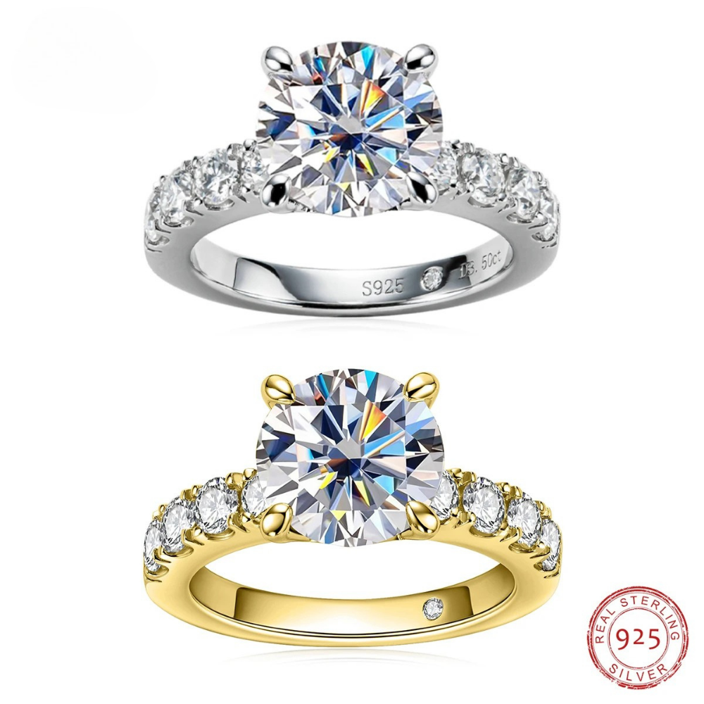 Brileon Éclora 4.3CT Moissanite Engagement Ring - Brileon