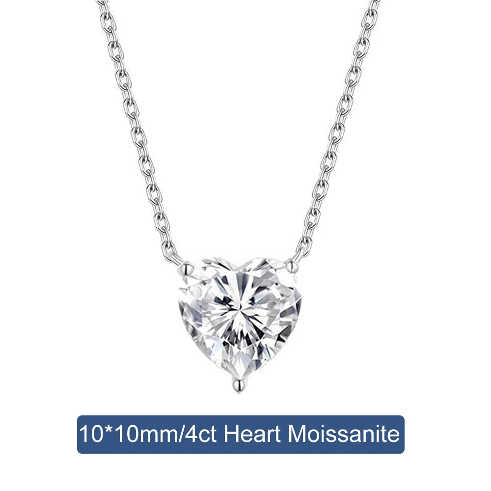 Brileon Luminara Heart Moissanite Necklace - Brileon