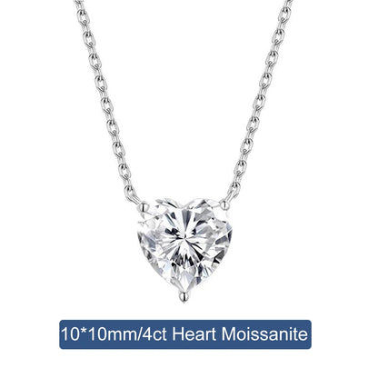 Brileon Luminara Heart Moissanite Necklace - Brileon