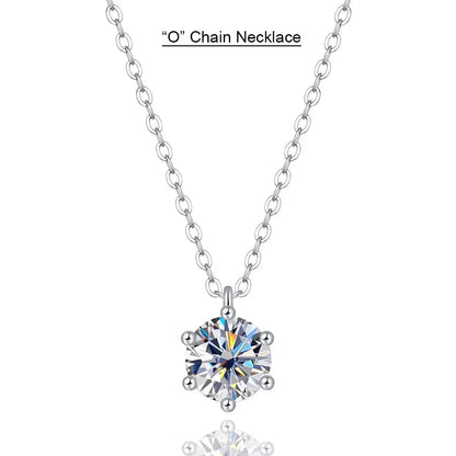 Brileon Serené Moissanite Pendant Necklace - Brileon