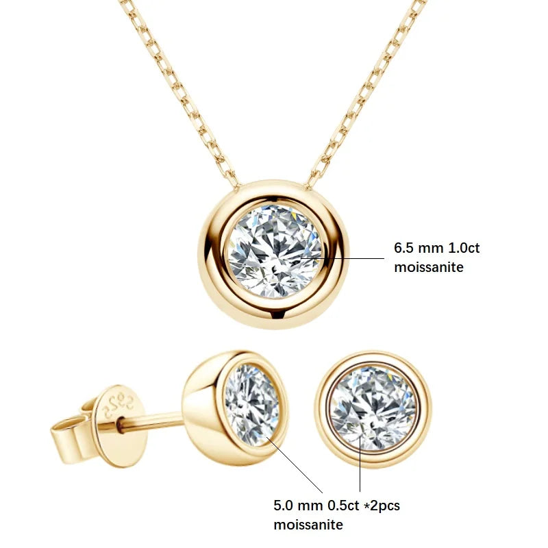 Brileon Radiance 3CT Moissanite Jewelry Set - Brileon