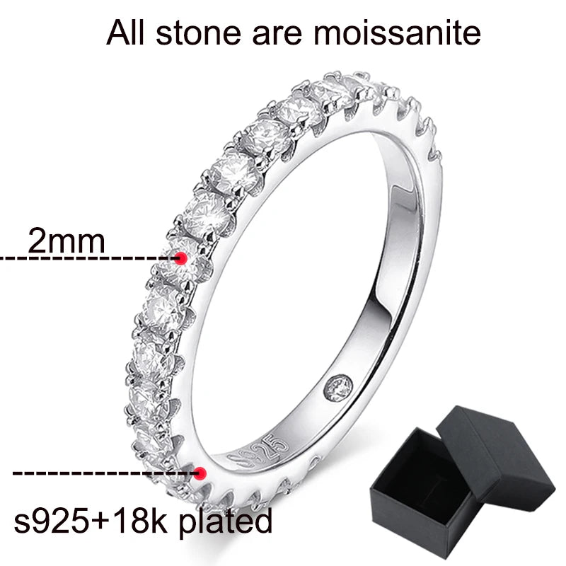 Brileon Eternal Sparkle Collection Moissanite Rings (Sold Individually or as a Set) - Brileon