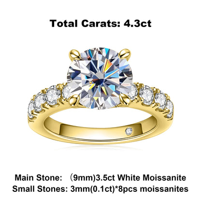 Brileon Éclora 4.3CT Moissanite Engagement Ring - Brileon