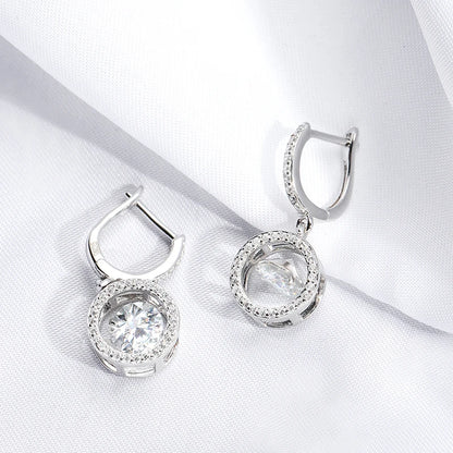 Brileon Vivessa Moissanite Drop Earrings - Brileon