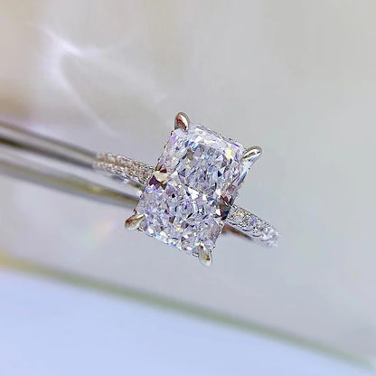 Brileon Radiant Glow 925 Sterling Silver Simulated Diamond Ring ✨ - Brileon