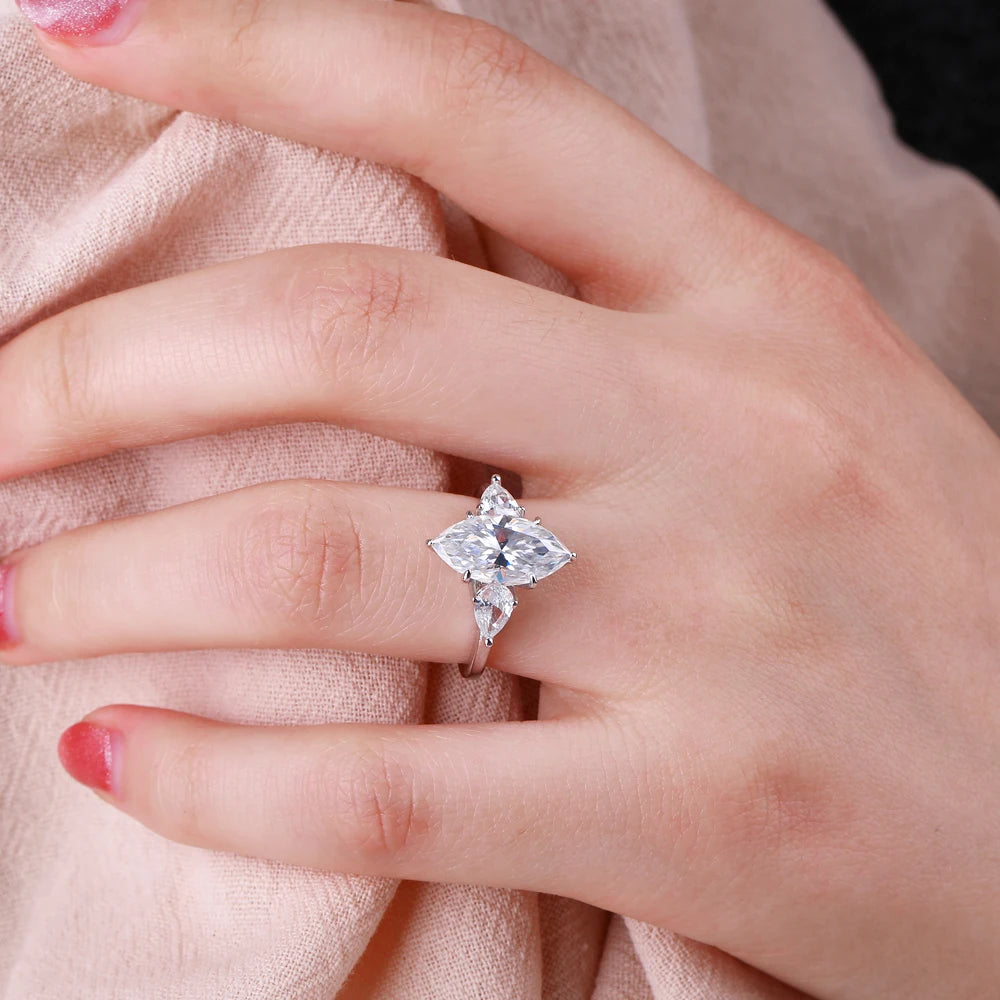 Brileon Élaris 3CT Marquise Ring - Brileon