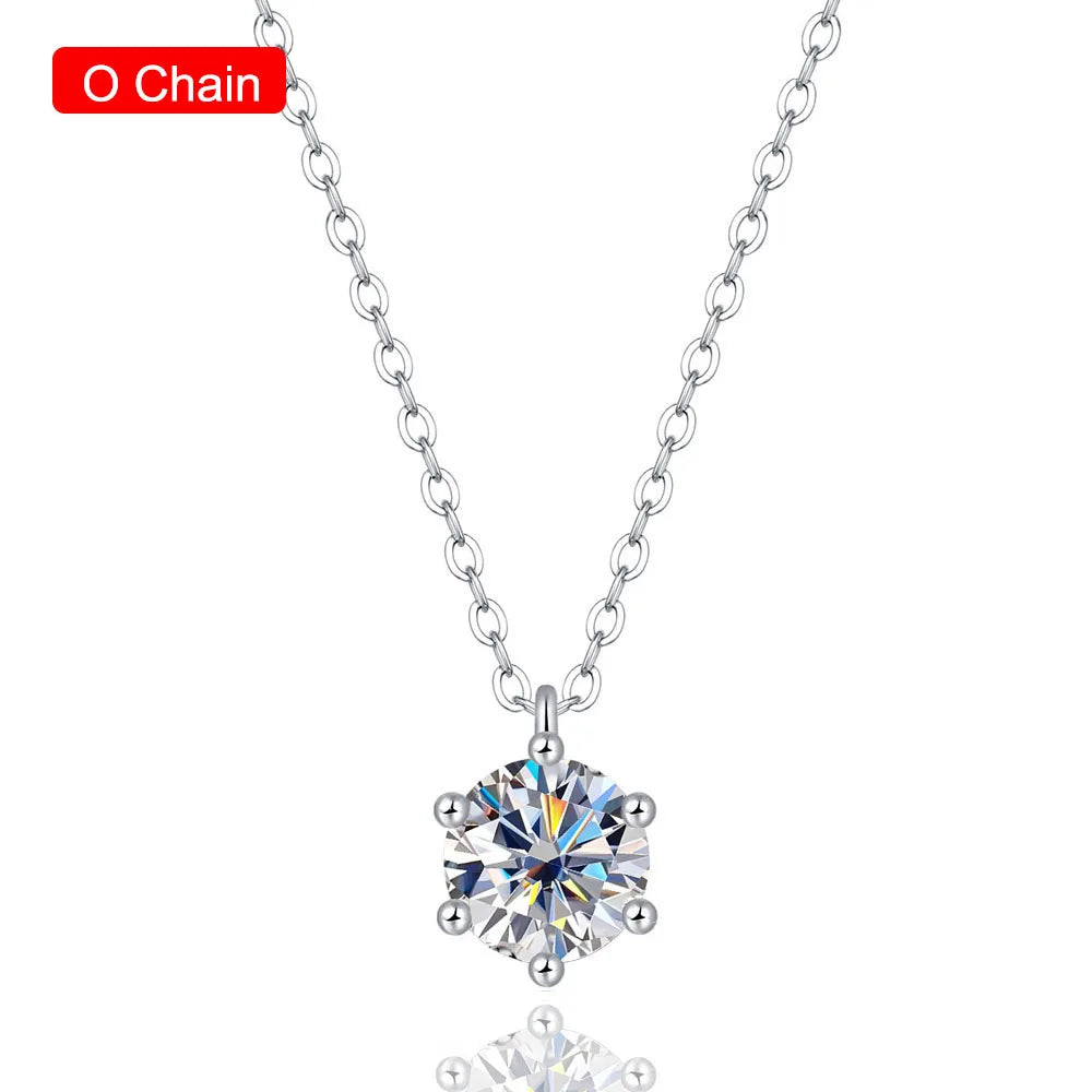 Brileon Serené Moissanite Pendant Necklace - Brileon