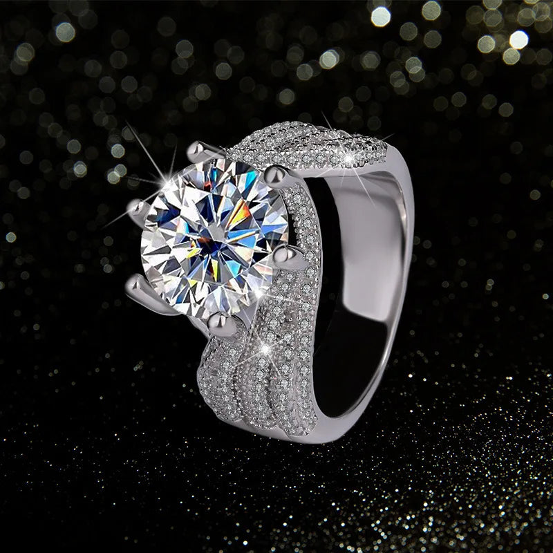 Brileon Trumium Luxury Moissanite Ring – 3CT & 5CT - Brileon