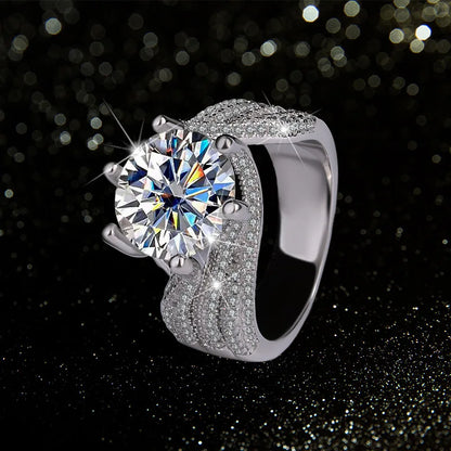 Brileon Trumium Luxury Moissanite Ring – 3CT & 5CT - Brileon