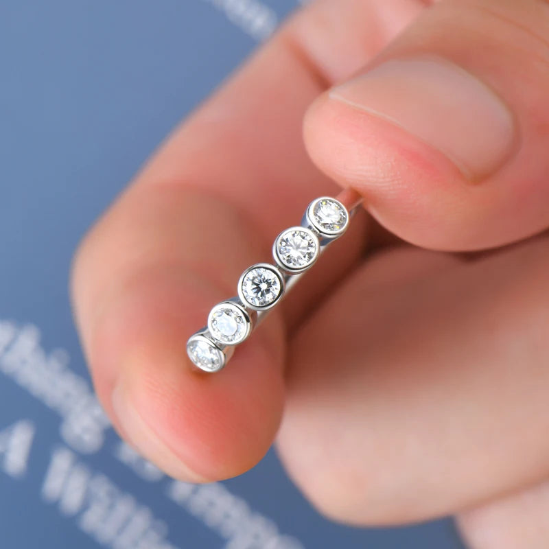 Brileon Eternal Five Moissanite Ring - Brileon