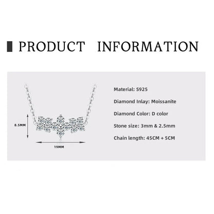 Brileon Fleuré Moissanite Clover Pendant Necklace - Brileon