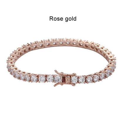 Brileon Radiance Moissanite Tennis Bracelet – 18K White Gold Plated S927 - Brileon