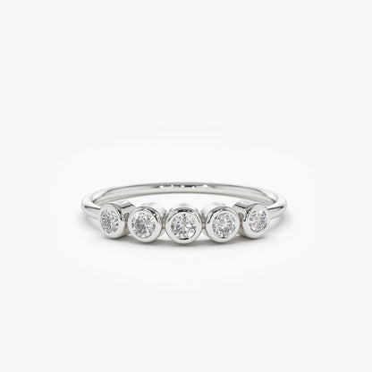Brileon Eternal Five Moissanite Ring - Brileon