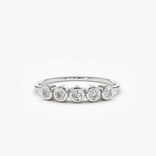 Brileon Eternal Five Moissanite Ring - Brileon