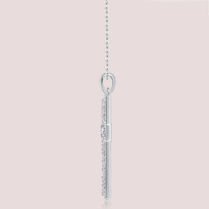 Serenty D Color All Moissanite Cross Necklace For Women S925 Sterling Silver Sparkling Jesus Pendant Necklace Plated 18K Jewelry - Brileon