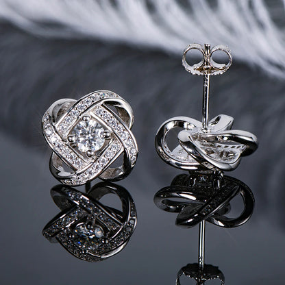 Brileon Vivienne Moissanite Flower Studs - Brileon