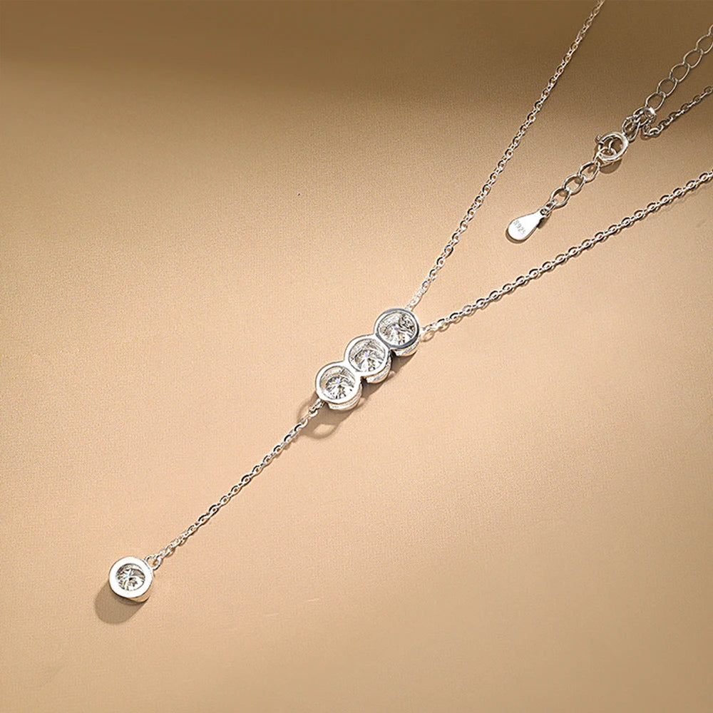 Brileon Élyselle Moissanite Bubble Necklace - Brileon