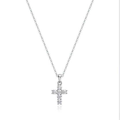 Brileon Althessa Moissanite Cross Pendant - Brileon