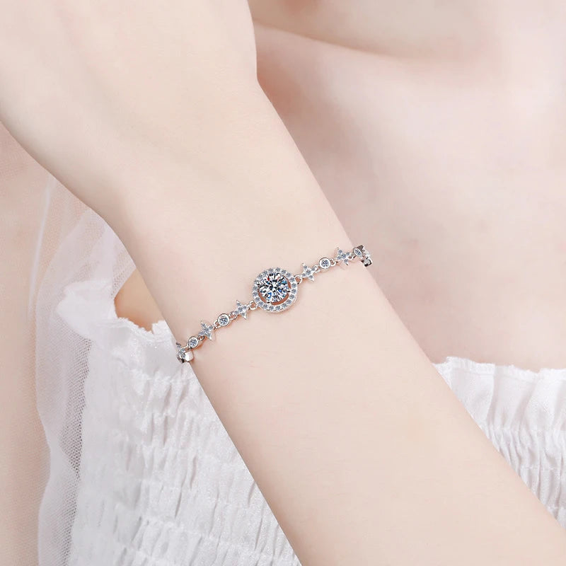 Brileon Aureline 1ct Moissanite Bangle - Brileon