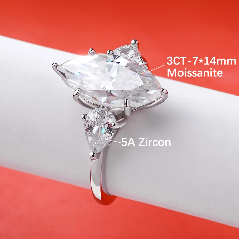 Brileon Élaris 3CT Marquise Ring - Brileon