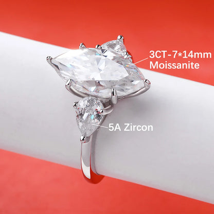 Brileon Élaris 3CT Marquise Ring - Brileon