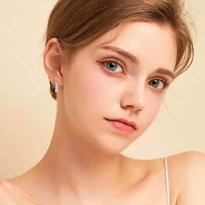 Brileon Celestara Vintage Moissanite Hoop Clip Earrings – 1.86CT, 925 Sterling Silver - Brileon