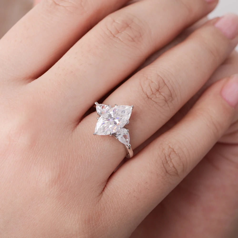 Brileon Élaris 3CT Marquise Ring - Brileon
