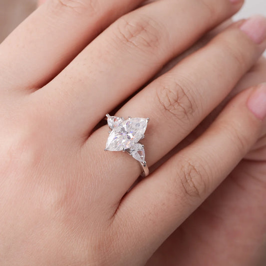 Brileon Élaris 3CT Marquise Ring - Brileon