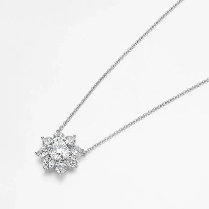 Brileon SunBliss Moissanite Jewelry – Necklace, Earrings, or Complete Set - Brileon