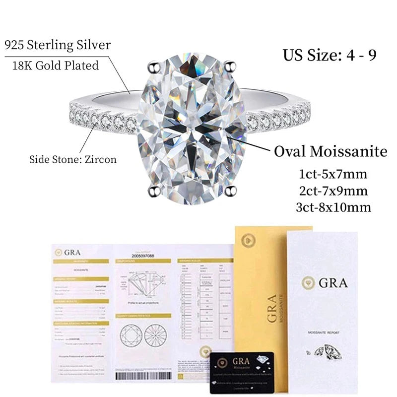 Brileon Timeless Oval Elegance Moissanite Ring - Brileon