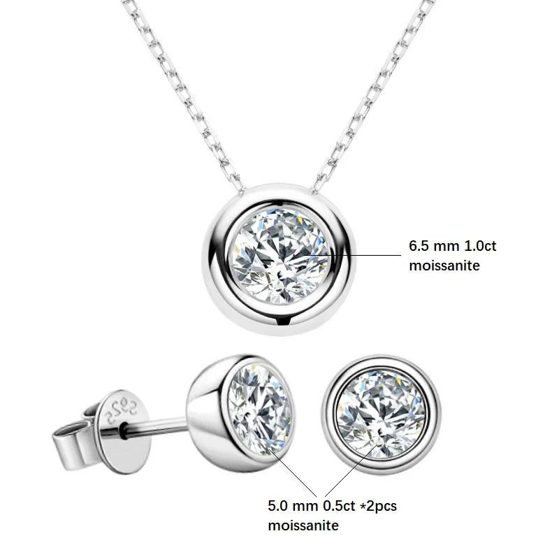 Brileon Radiance 3CT Moissanite Jewelry Set - Brileon
