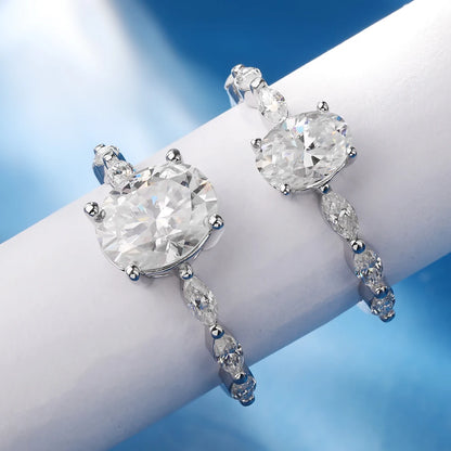 Brileon Astrielle Oval Moissanite Ring - Brileon